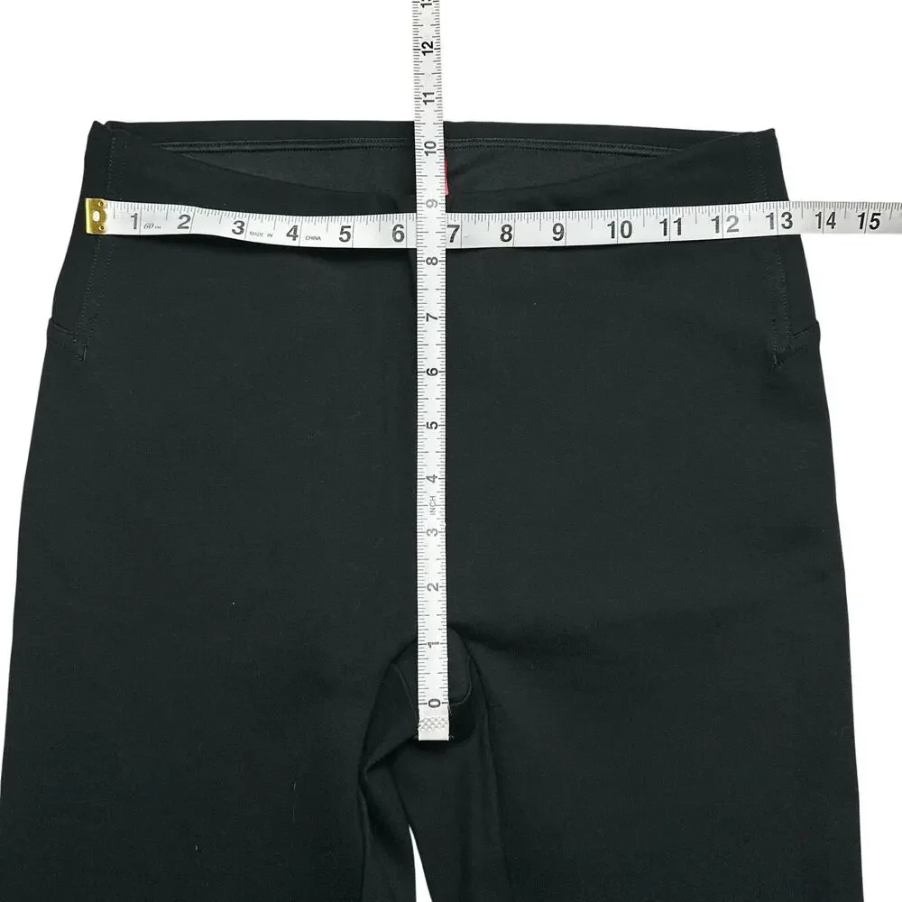 Spanx | Women | The Perfect Front Split Hem Solid Black Leggings | Size Small